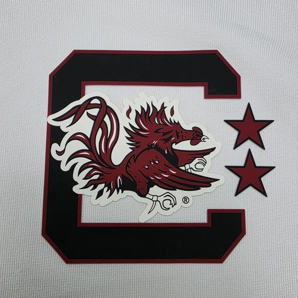 South Carolina Gamecocks Shirt Mens Large White Polo NCAA College Under Armour - Picture 10 of 16
